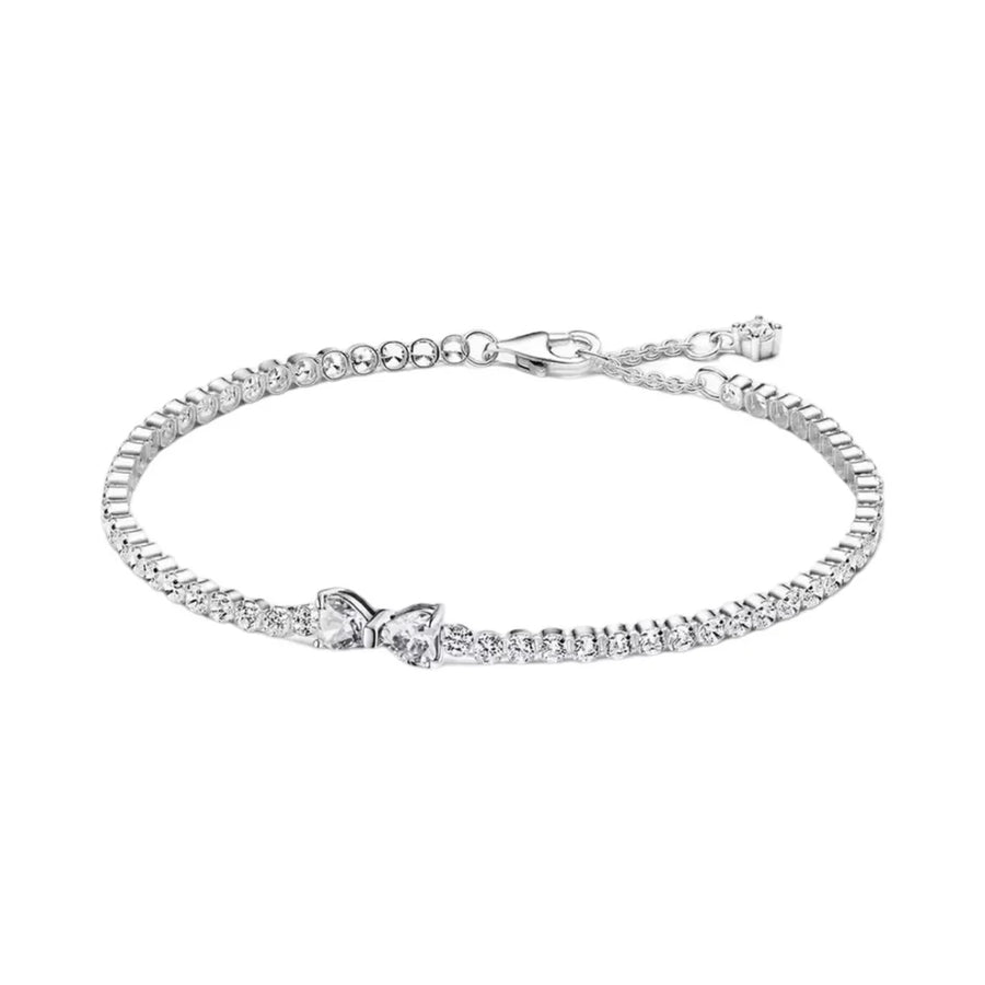 SILVER BOW BRACELET